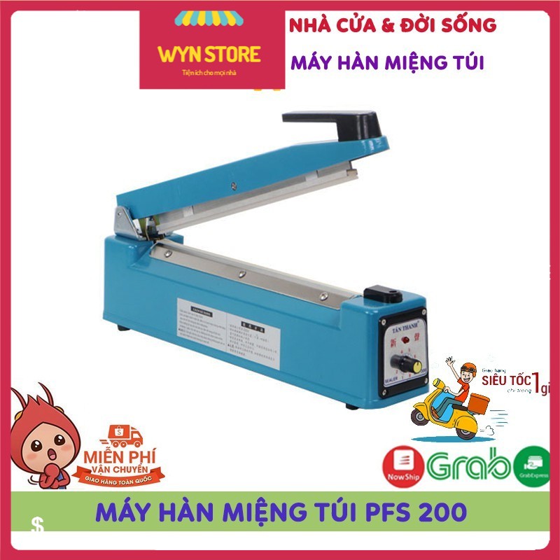 💝𝐅𝐑𝐄𝐄 𝐒𝐇𝐈𝐏💝 Máy Hàn Miệng Túi, Máy Dập Miệng Túi PFS - 200 Bằng Tay Đa Năng Siêu Tiện Dụng