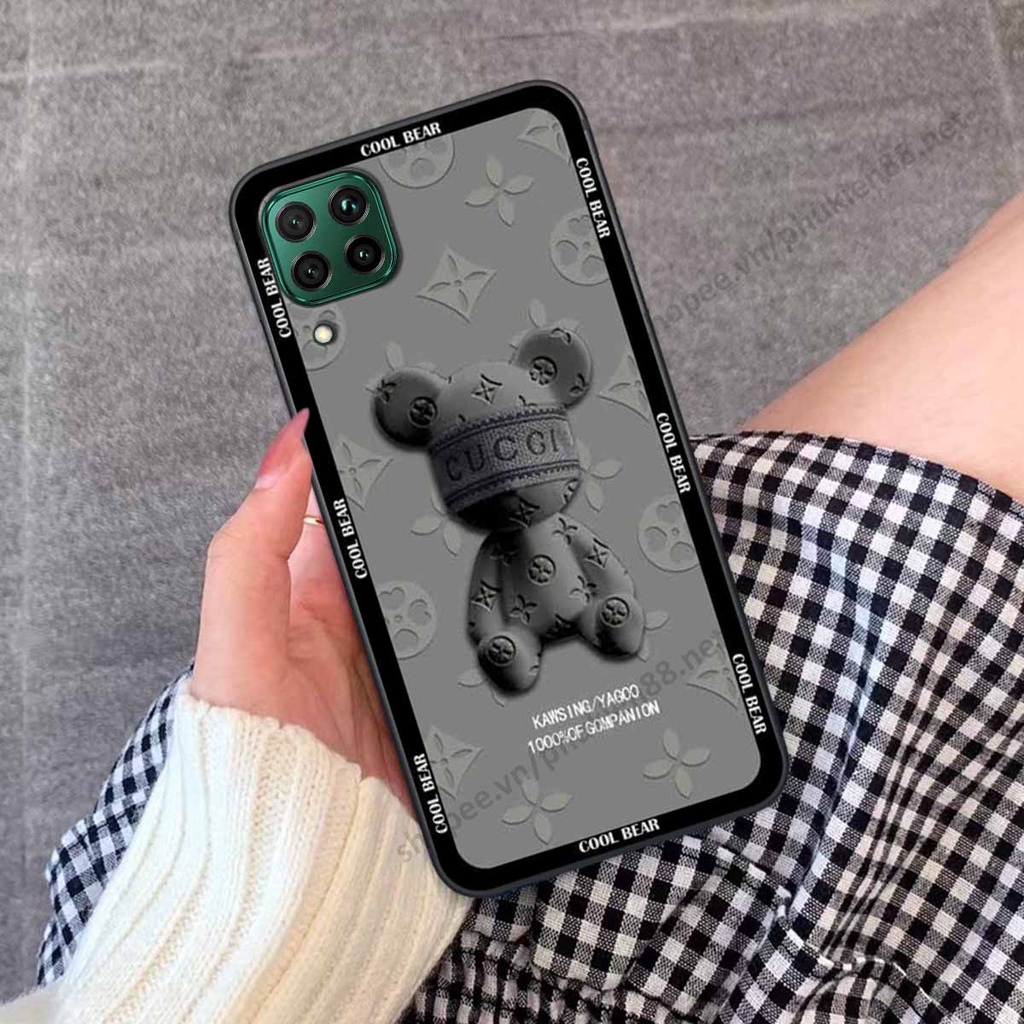 Ốp Huawei Nova 7i bear, k@ws thương hiệu phong cách ốp lưng thời trang cao cấp