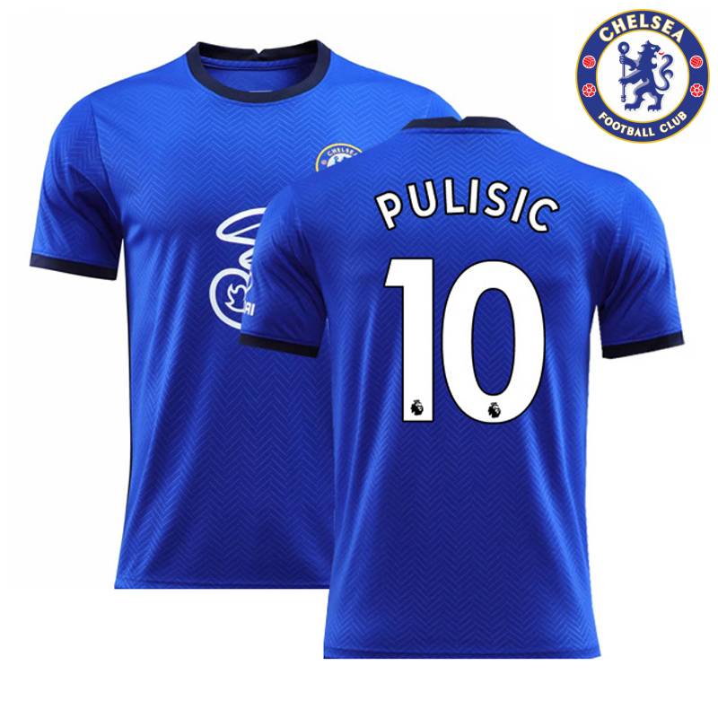 Yb2 2020-2021 Chelsea F.C. Áo Thun Số 2 Họa Tiết Cầu Thủ Bóng Đá Đội Tuyển kante Pulisic