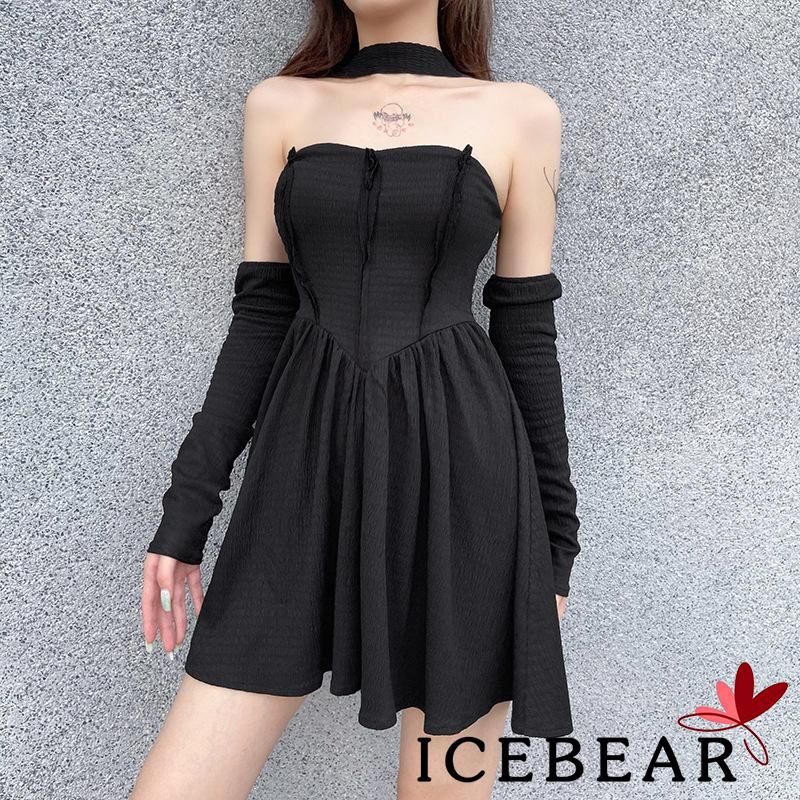 Đầm ngắn hở lưng màu sắc thời trang cho nữ