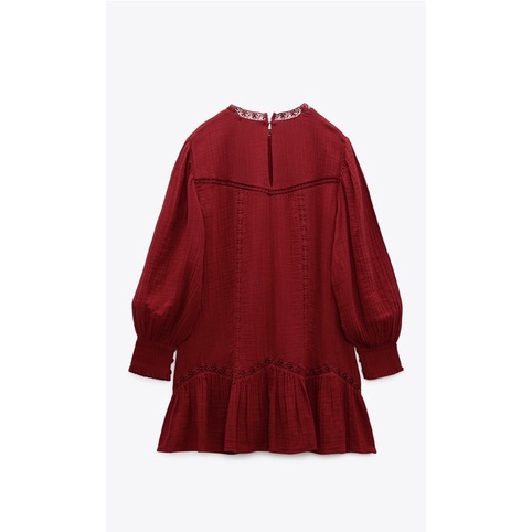 Đầm đỏ Zara sz S siu xinh nhé♥️