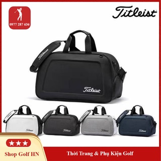 Túi đựng quần áo và giày golf Titleist chất da PU cao cấp chống thấm nước độ bền cao