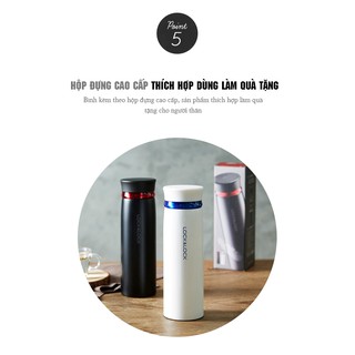 Bình Giữ Nhiệt Lock&Lock Feather Light LHC4131BKR (450ml)