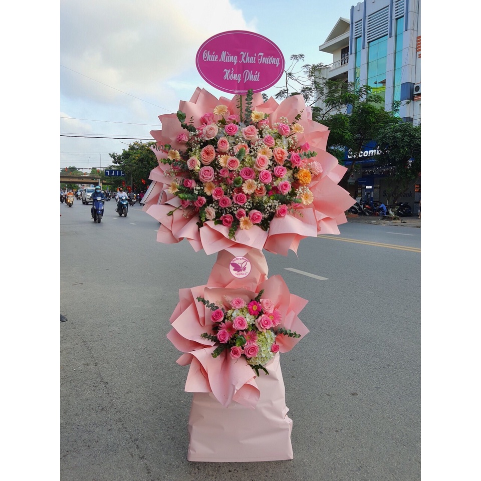 (Chỉ giao hàng ở Đà Nẳng) KỆ HOA TƯƠI MỪNG KHAI TRƯƠNG,MỪNG TÂN GIA... NHIỀU MẪU, LÀM THEO YÊU CẦU