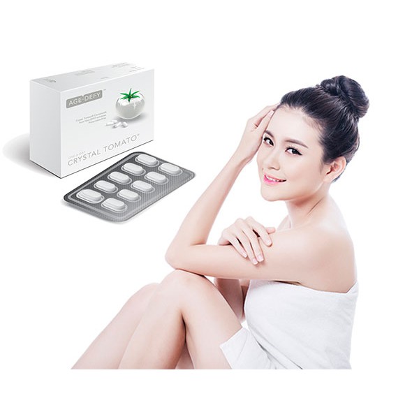 Viên Trắng Da cà chua trắng Crystal Tomato (30 viên) | Thế Giới Skin Care