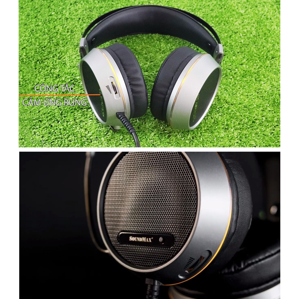 Tai nghe gaming 7.1 chụp tai 1 chân cắm USB SOUNDMAX AH-713