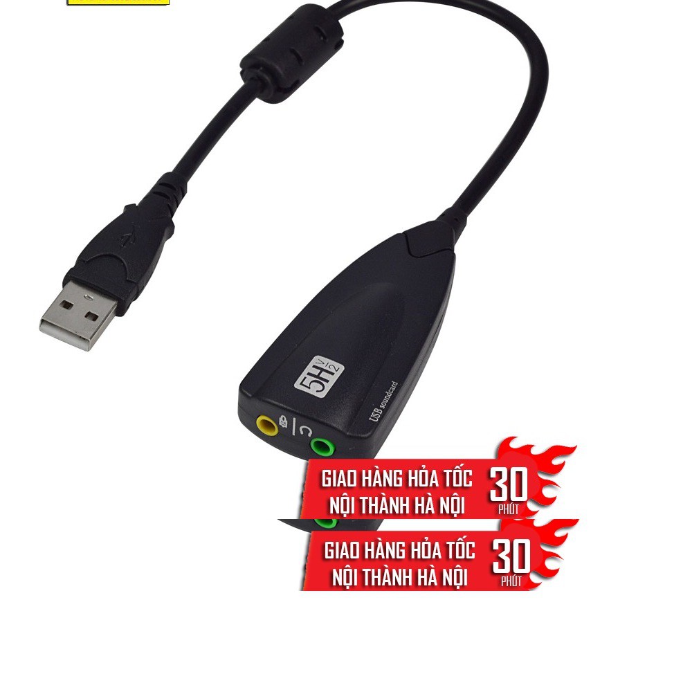 Cáp chia tín hiệu Mic và Loa âm thanh 3D  - Usb sound 7.1  cao cấp