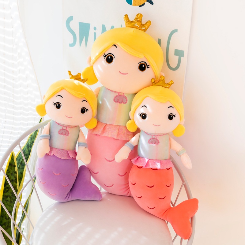 Nàng Tiên Cá Bông - Búp Bê - Gấu Bông Size 40cm Và 55cm