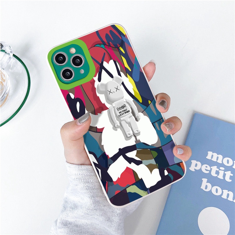 Ốp lưng iphone kaws LUCKY BE@R ốp iphone Cao Cấp Độc Lạ 6/6plus/6s/6splus/7/7plus/x/11/12/13/pro/max/plus/promax