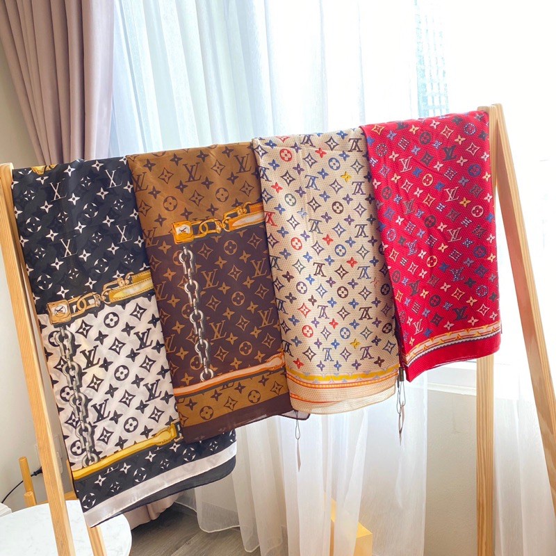 Khăn Lụa Cao Cấp Full Box Thương Hiệu Dáng Dài - Món Quà Tặng Ý Nghĩa (90x180 cm)