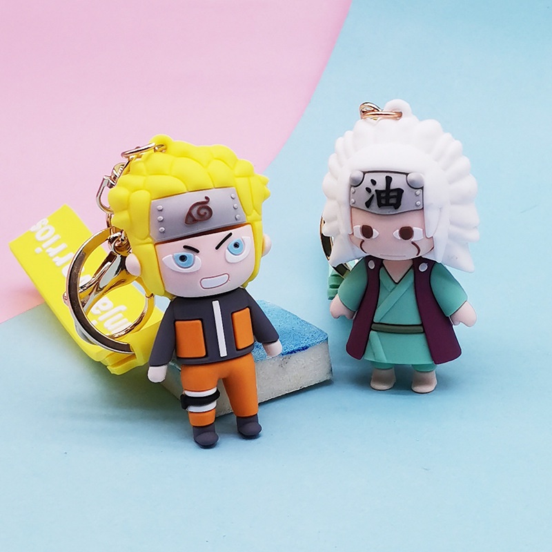 Móc khoá cute mô hình naruto có chuông bằng kim loại giá rẻ quà lưu niệm Gôn đồ chơi