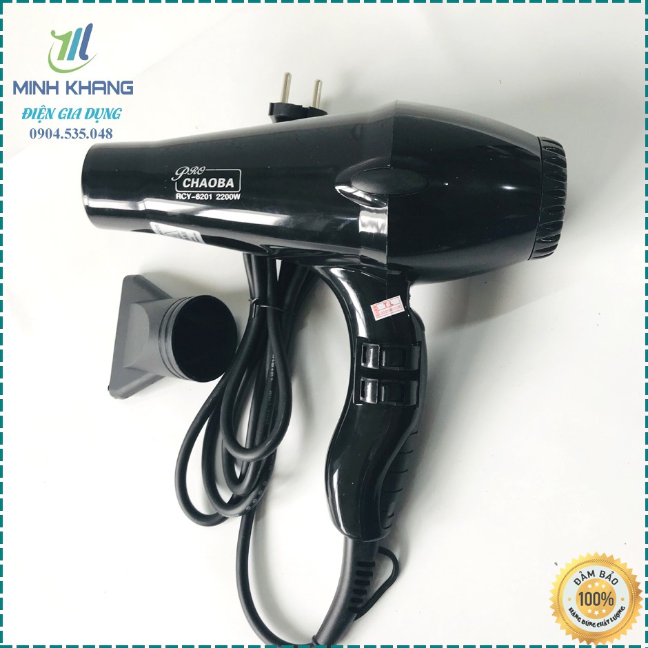 Bảo hành 12 tháng Máy sấy tóc chuẩn Salon cao cấp Pro Chaoba RYC 8201 2200W Hàng chuẩn loại 1 Hướng dẫn phân biệt hàng