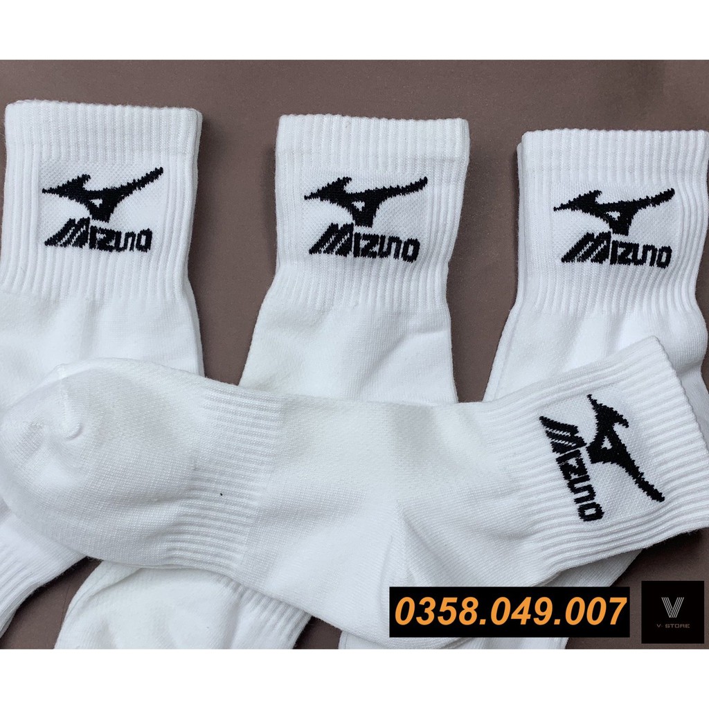 [Free Ship] Tất Nike Adidas MizuNo nam nữ cổ cao thể thao thời trang cao cấp