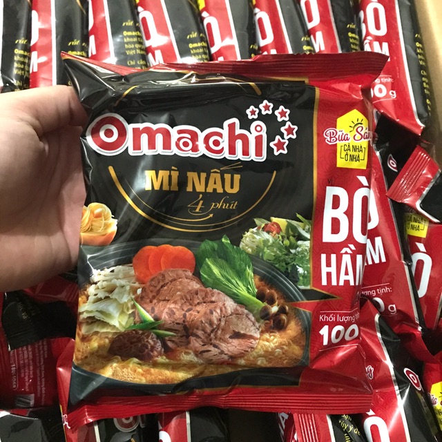 Gói Mì Bò Omachi Sợi Lớn Nấu 4 Phút 100g (mẫu mới) | BigBuy360 - bigbuy360.vn