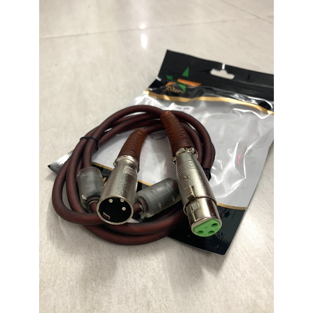 Dây chuyển Canon XLR Âm ra XLR Dương có Chống nhiễu