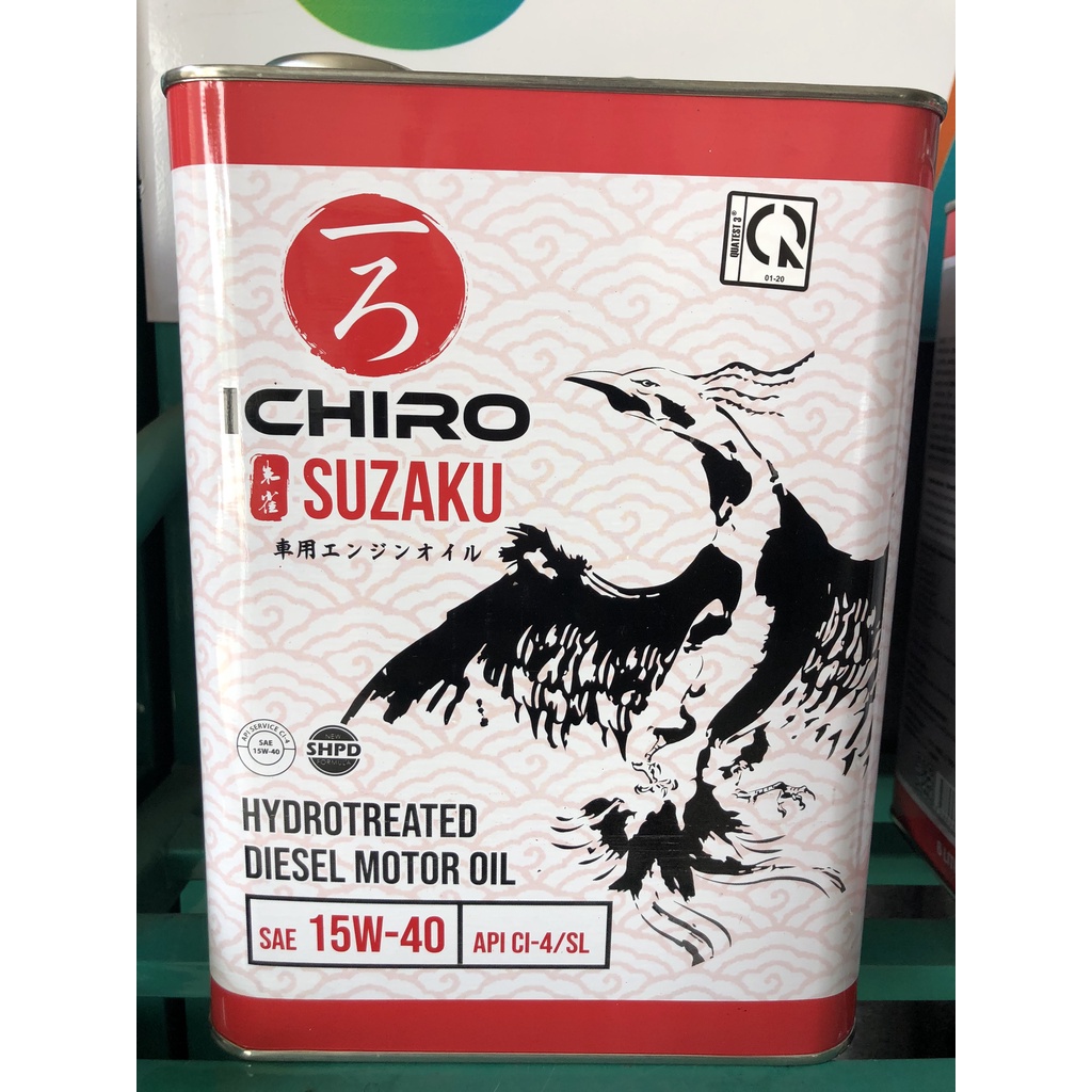 Dầu nhờn động cơ Diezen Sae 15W40 API CI4/SL (Can 6L)