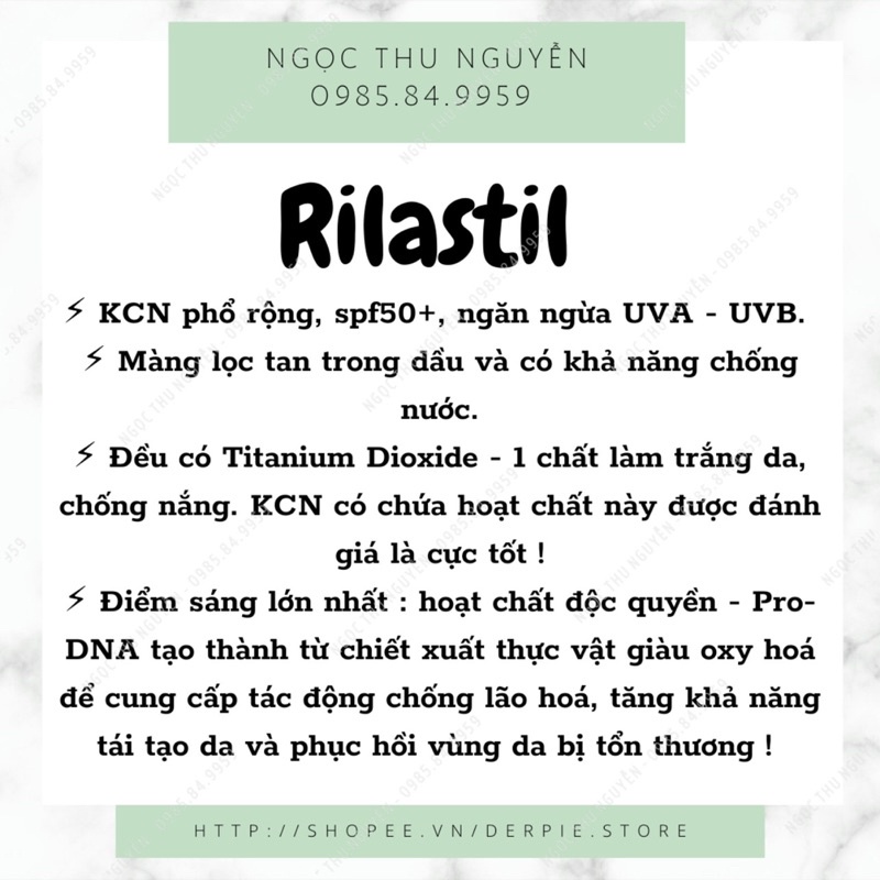 ( Bill Italy ) Kem chống nắng phổ rộng Rilastil Sun System SPF50+