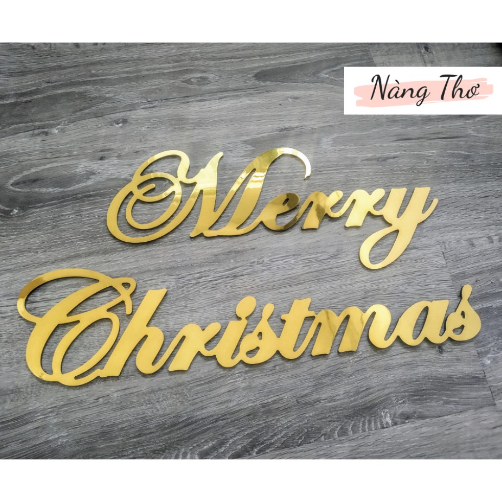 CHỮ VÀNG GƯƠNG ÁNH KIM CẮT THEO YÊU CẦU _NÀNG THƠ DESIGN