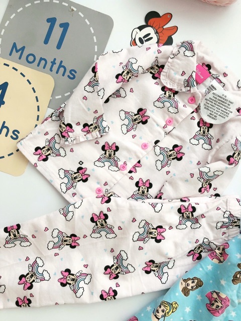 Bộ ngủ Disney xuất dư size 12/18m-3/4y (10-20kg)