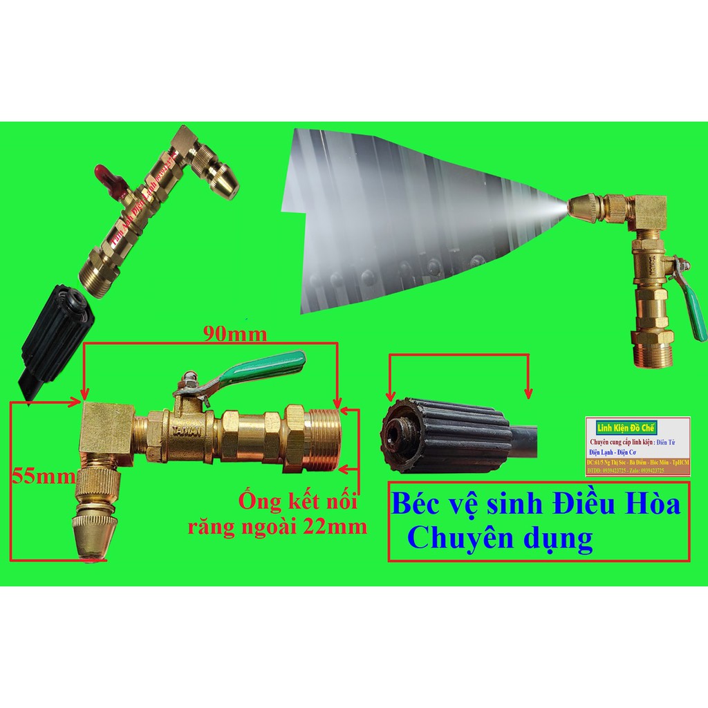 Béc vệ sinh điều hòa giảm áp