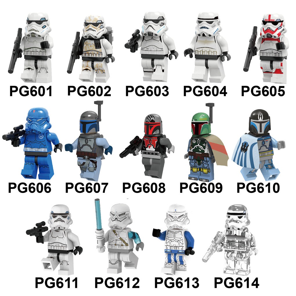 Minifigures Star Wars Các Mẫu Nhân Vật Lính Trooper Nhiều Phiên Bản Khác Nhau