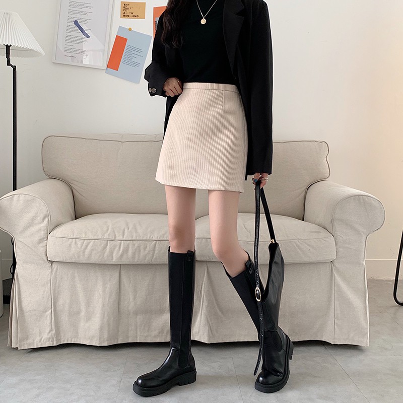 Chân Váy Chữ A Lưng Cao Phong Cách Hàn Quốc Dễ Phối Đồ Hợp Thời Trang | BigBuy360 - bigbuy360.vn