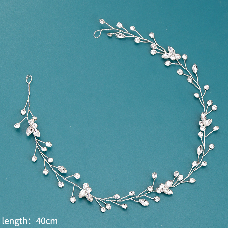 HANDMADE Vòng Hoa Đội Đầu Đính Ngọc Trai Cho Cô Dâu