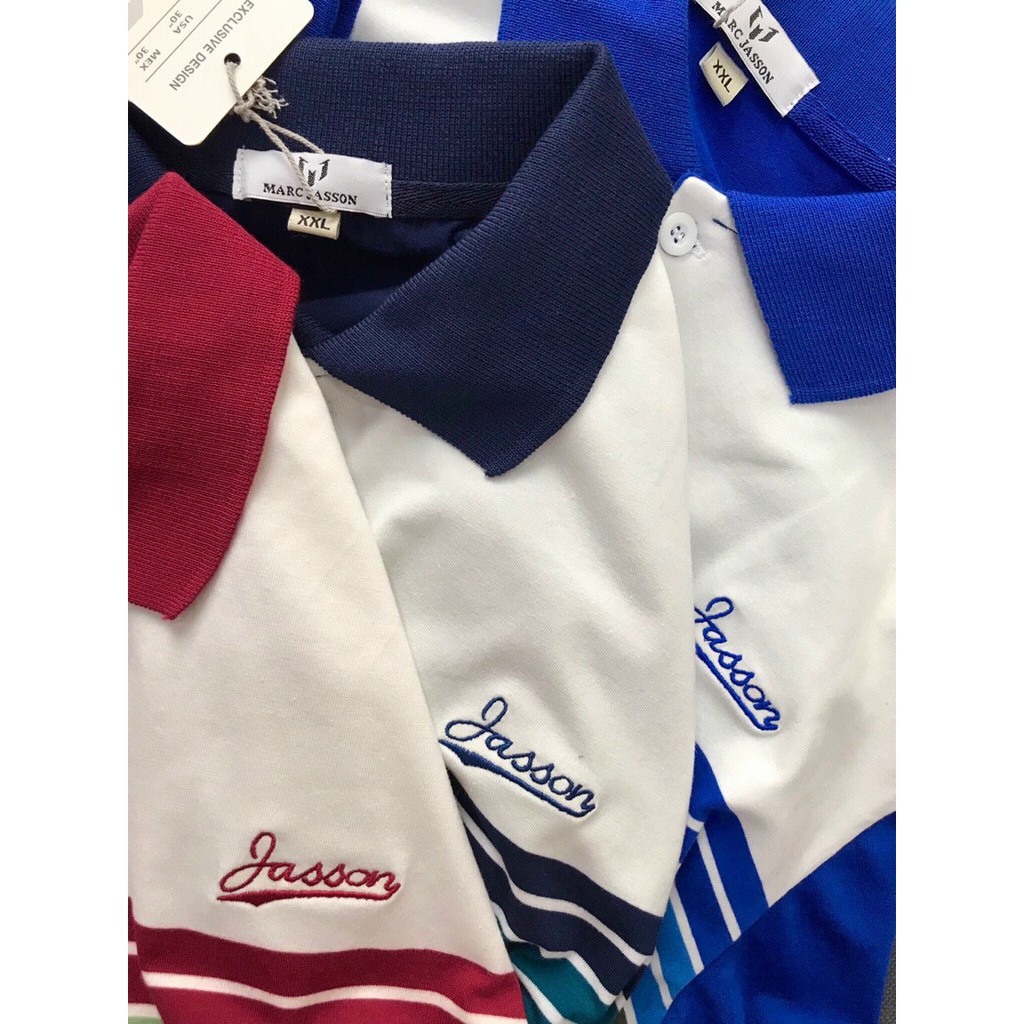 Áo Polo nam phối ngang Trung Niên PEGAS vải cá sấu Cotton xuất xịn -N0- AO POLO NAM | BigBuy360 - bigbuy360.vn