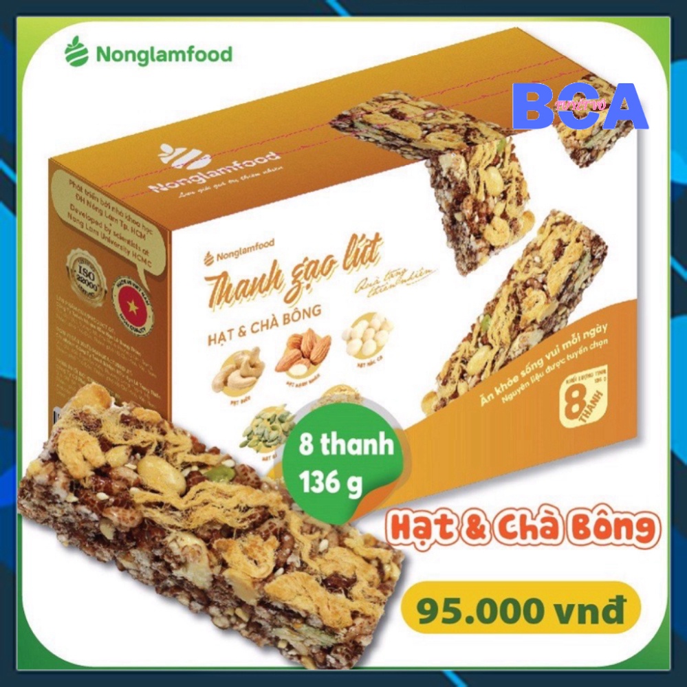 Thanh gạo lứt hạt & chà bông NLF - Tốt cho sức khoẻ - Ăn kiêng hoặc ăn chay , Tuyết Võ BCA