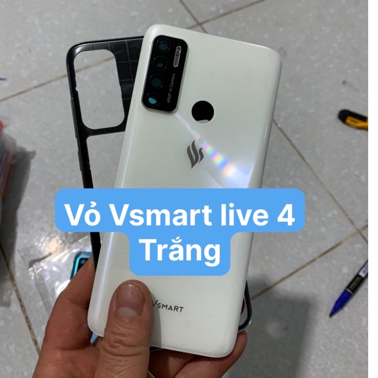 Lưng vỏ viền Vsmart Live 4 / gồm lưng, viền, kính camera