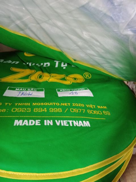 MÀN CHỤP TỰ BUNG CÓ KHOÁ,CÓ CỬA  ZoZo 1m6x2m. 1m8x2m.  2mx2m2