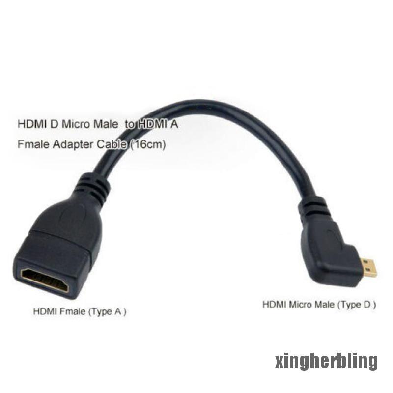 Dây Cáp Chuyển Đổi 6 "Hdmi A Female Sang Hdmi Đực 1080p