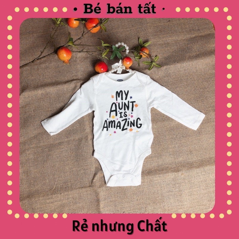 Bodysuit/Bodychip/ Áo liền thân dài tay Old Navy- My aunt is amazing