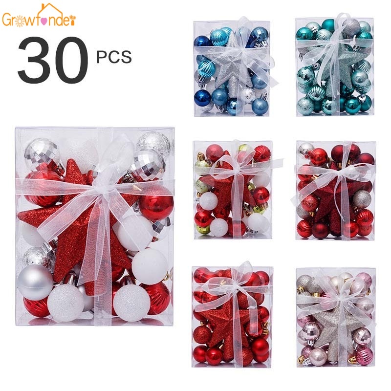 Bộ 30 ngôi sao kim tuyến trang trí cây thông giáng sinh