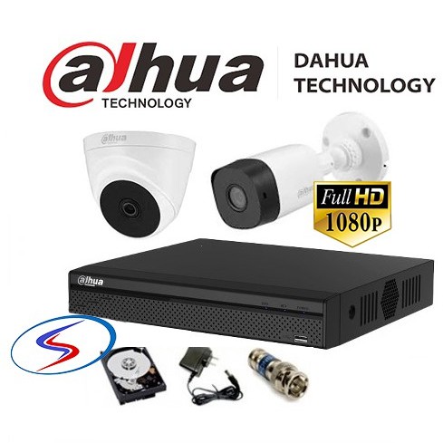 Bộ camera dahua 2 mắt 2.0 megapixel ổ cứng 250gb