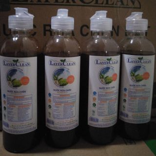 Nước rửa chén bát hữu cơ Layer Clean chai cao cấp