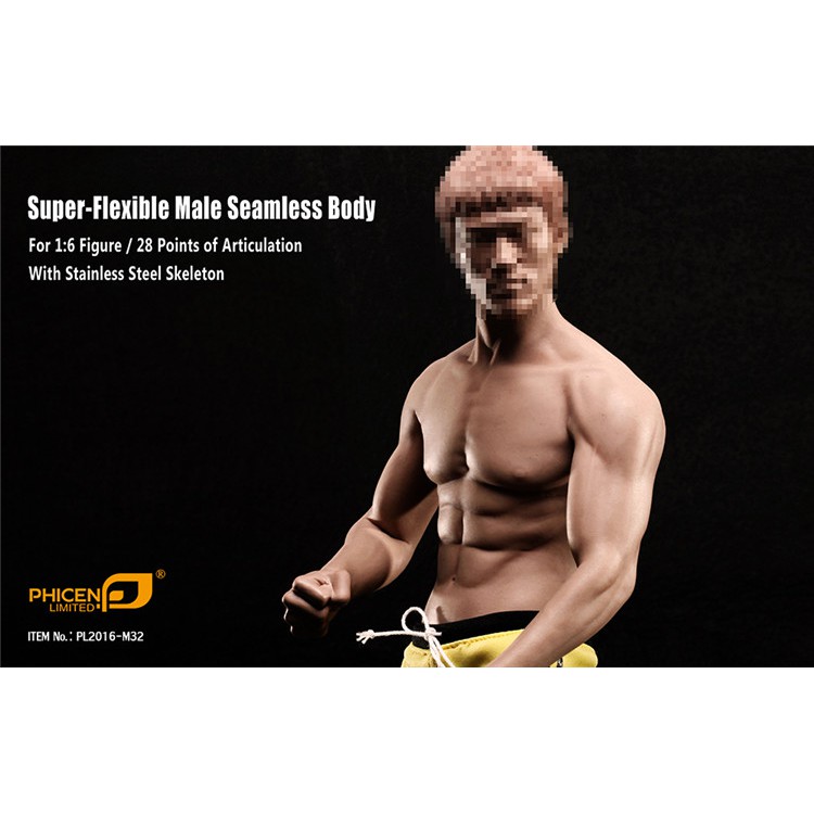 Mô hình TBLeague Phicen Super Flexible Male Seamless Body M32 1/6  - Hàng chính hãng
