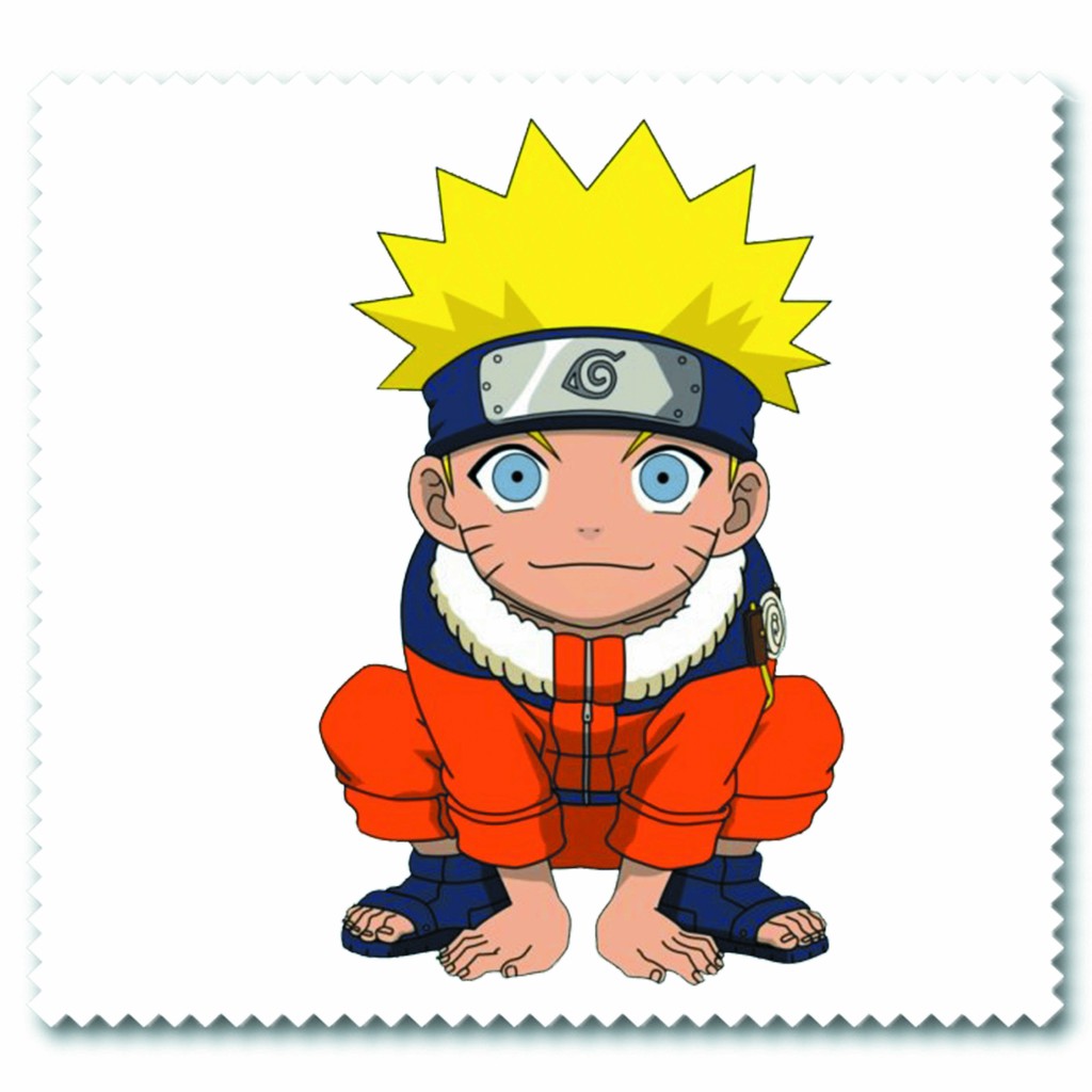 Khăn lau kính IN HÌNH Naruto Đại Chiến Làng Lá anime chibi quà tặng xinh xắn dễ thương