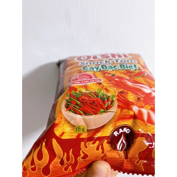 [10 gói] Bánh snack Tôm cay đặc biệt 15gram