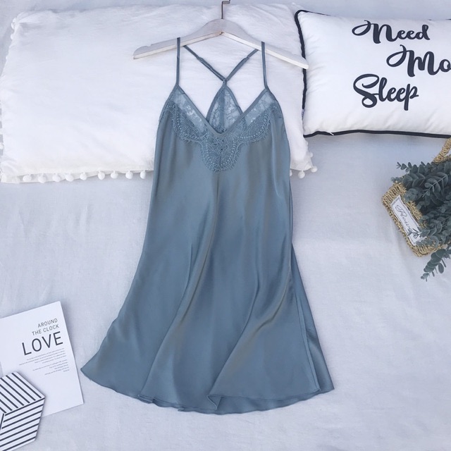 QQ8640 VÁY NGỦ LỤA SEXY | BigBuy360 - bigbuy360.vn