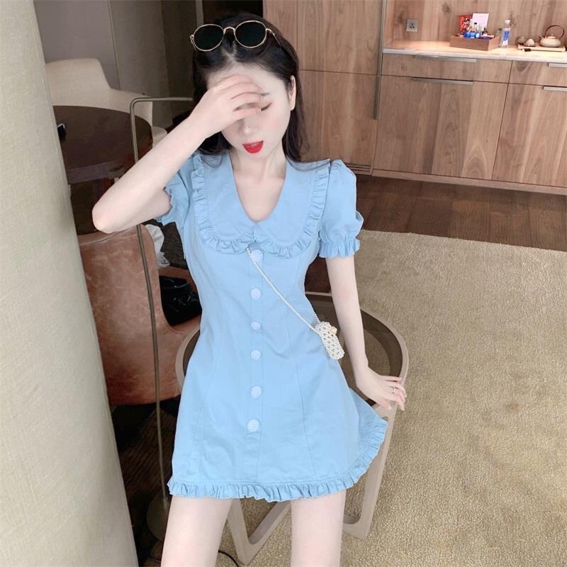 Đầm midi tay ngắn, váy ngắn phong cách Hàn Quốc Quinnie Store | BigBuy360 - bigbuy360.vn