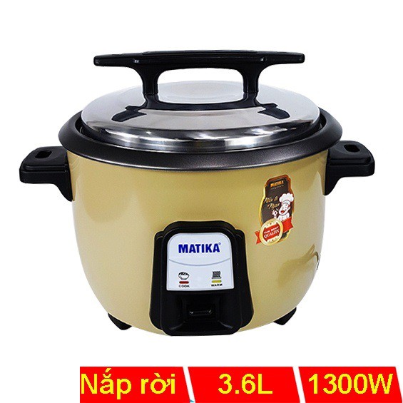 Nồi cơm điện nắp rời Matika MTK-DR36 dung tích 3.6 lít