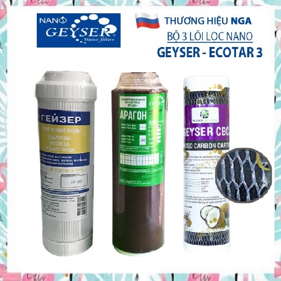 Lõi lọc nước CBC Nano Geyser - Lõi số 3 Ecotar 3