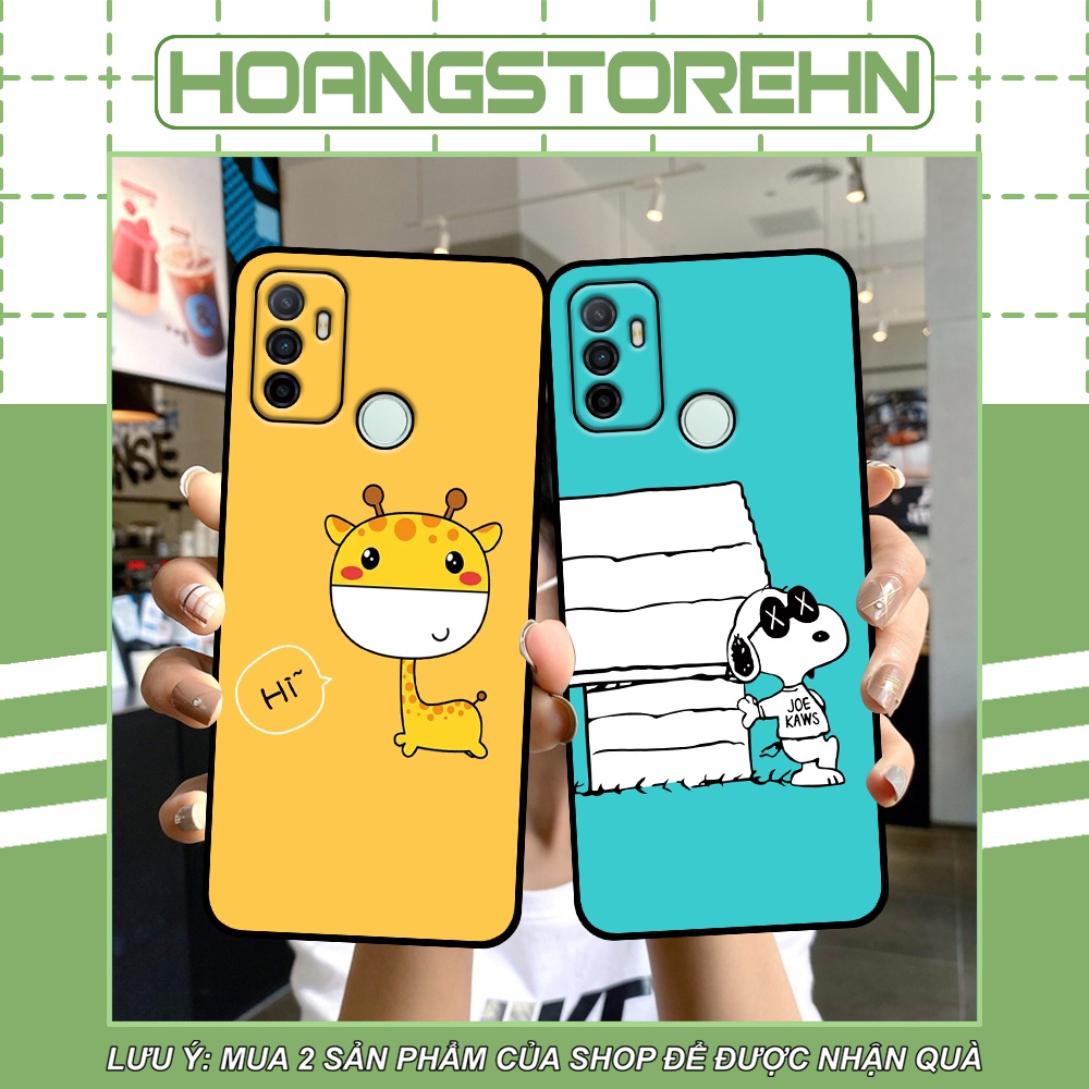 Ốp Oppo A53 in hình quả bơ, hươu, khủng long siêu dễ thương