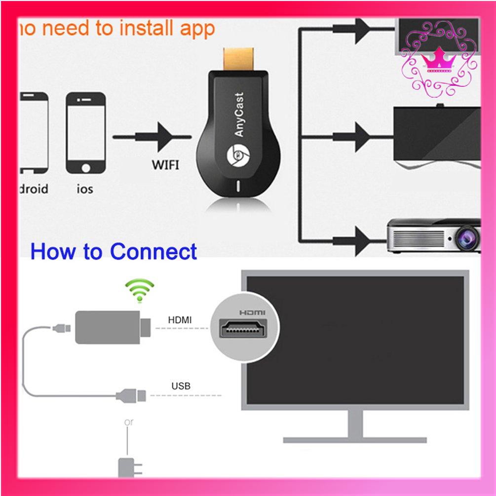 ⚛Smart Tv Hd Dongle Wireless Receiver Chromecast 2 Anycast For Mobile Tv