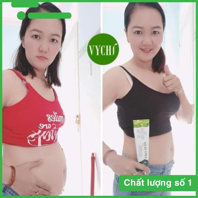 HÀNG CHÍNH HÃNG Kem tan mỡ LIPO SLIM GEL VYCHI 180gr, dành cho mẹ bầu sau sinh, cam kết giảm 3-5cm vòng bụng sau 1 Tuần