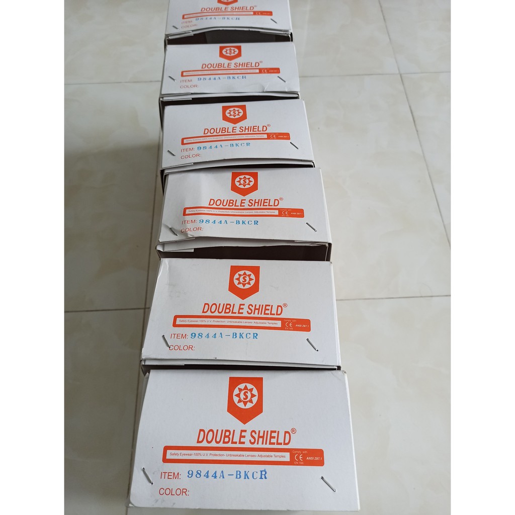 Kính bảo hộ chống bụi mưa gió đi đường - Loại tốt - 9844A BKCR - Double Shield - ĐÀI LOAN