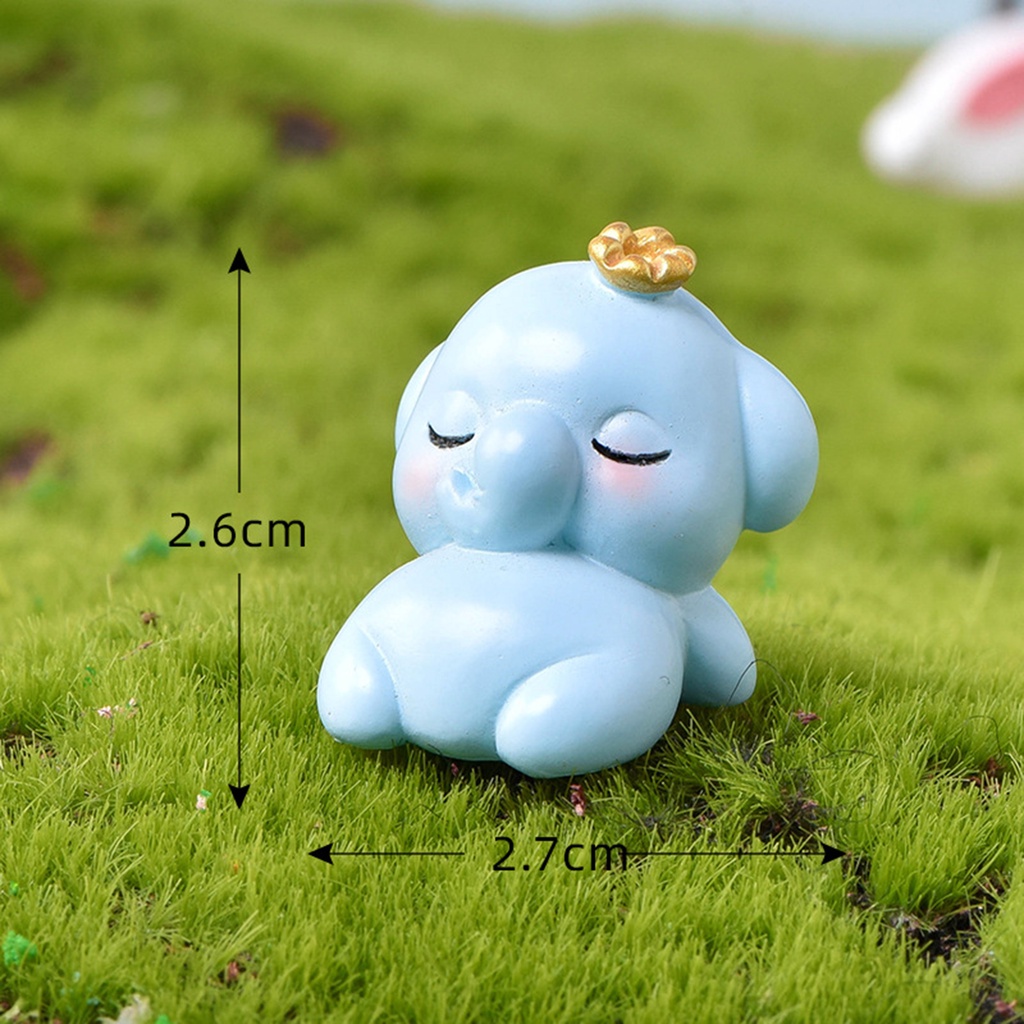 【SPP】Animal Statues Miniature Bonsai Decor Resin Cute Garden Ornaments Statue for Home