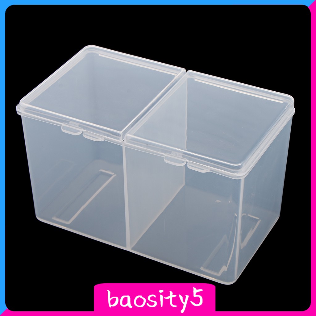 (Hàng Mới Về) Hộp Đựng Bông Tẩy Trang 2 Ngăn Bằng Nhựa Tiện Dụng | BigBuy360 - bigbuy360.vn