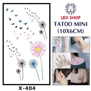 [Loại Ngắn Ngày] Hình Xăm Dán Mini Bồ Công Anh Chụp Ảnh, Đóng Phim, Dễ Dàng Tẩy Xóa - Dùng 2-5 Ngày (10x6cm)